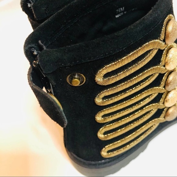 LINEA Paolo Suede Tanzi Bootie 7.5 New Without Box - Picture 8 of 12